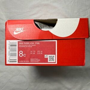 Nike Dunk Low TDE in Orange and White